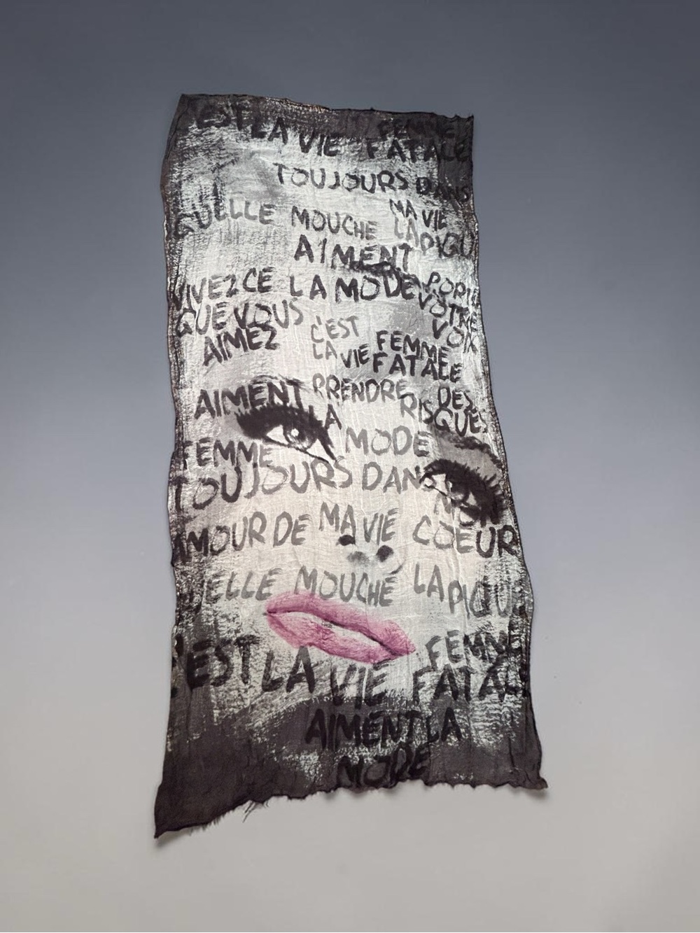 Danish Artist Designed French Live Saying Fashion Scarf - BySkovbjerg